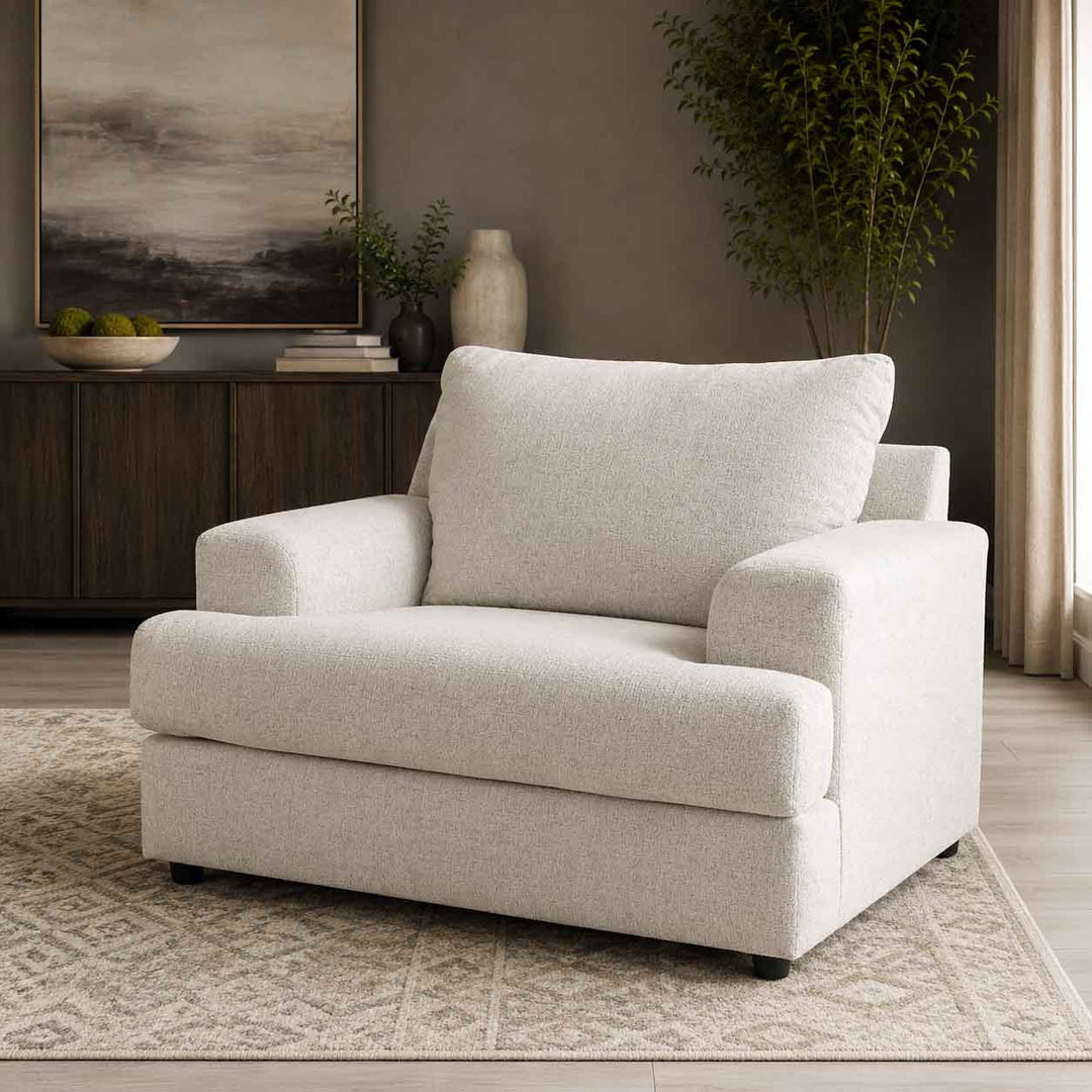9510423 Soletren Oversized Armchair In Fabric Upholstery - Stone | Signature Design By Ashley