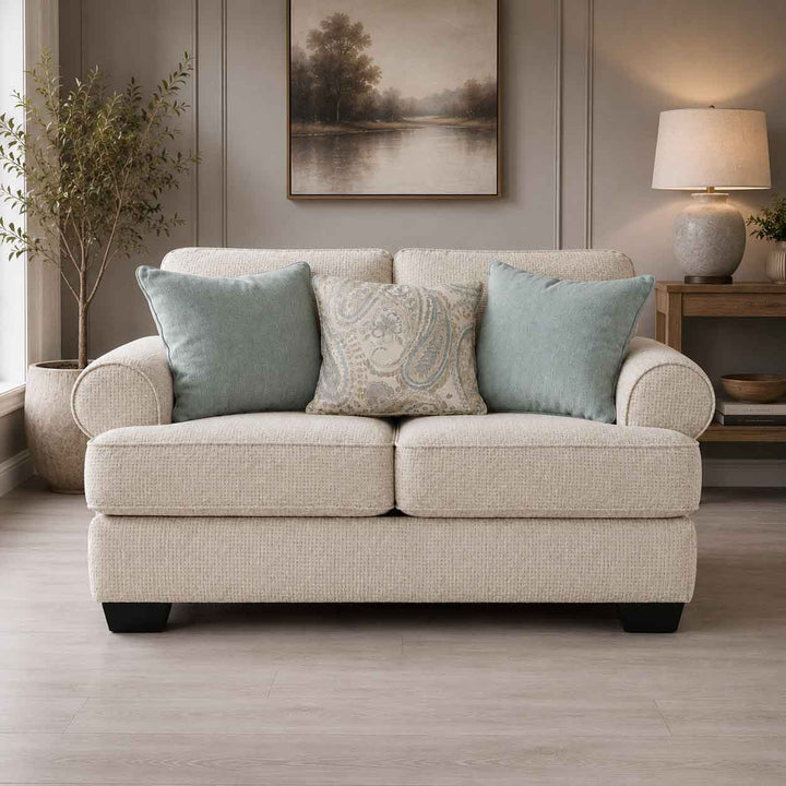 9620535 Monaghan Loveseat In Fabric Upholstery - Sandstone | Signature Design By Ashley