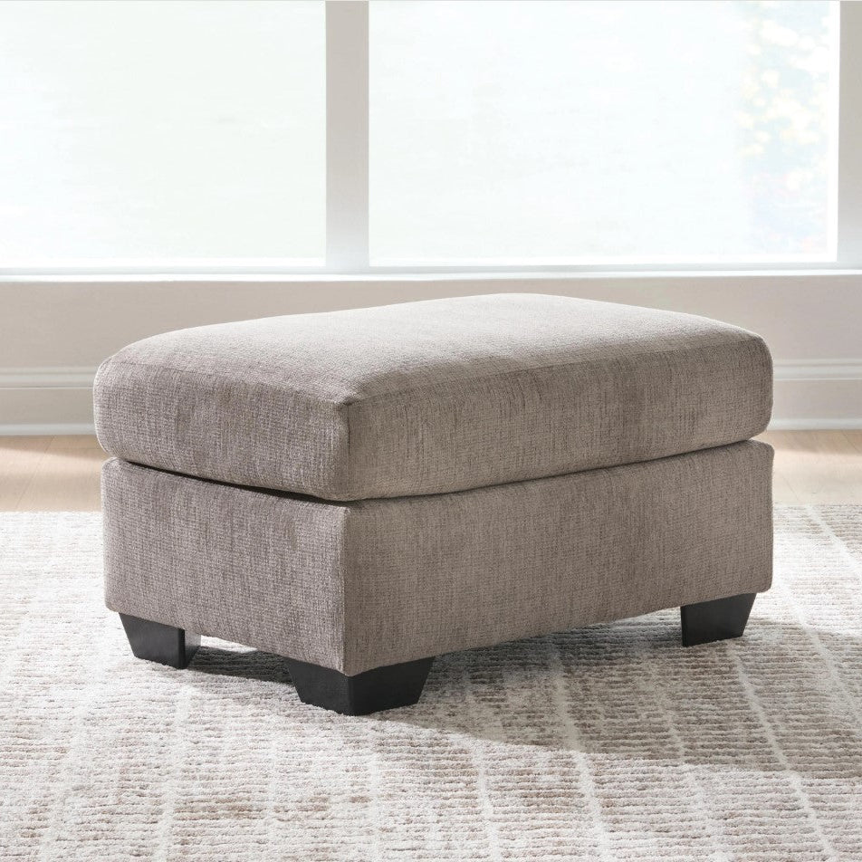 6310214 Loreo Accent Ottoman In Fabric Upholstery - Truffle | Benchcraft By Ashley