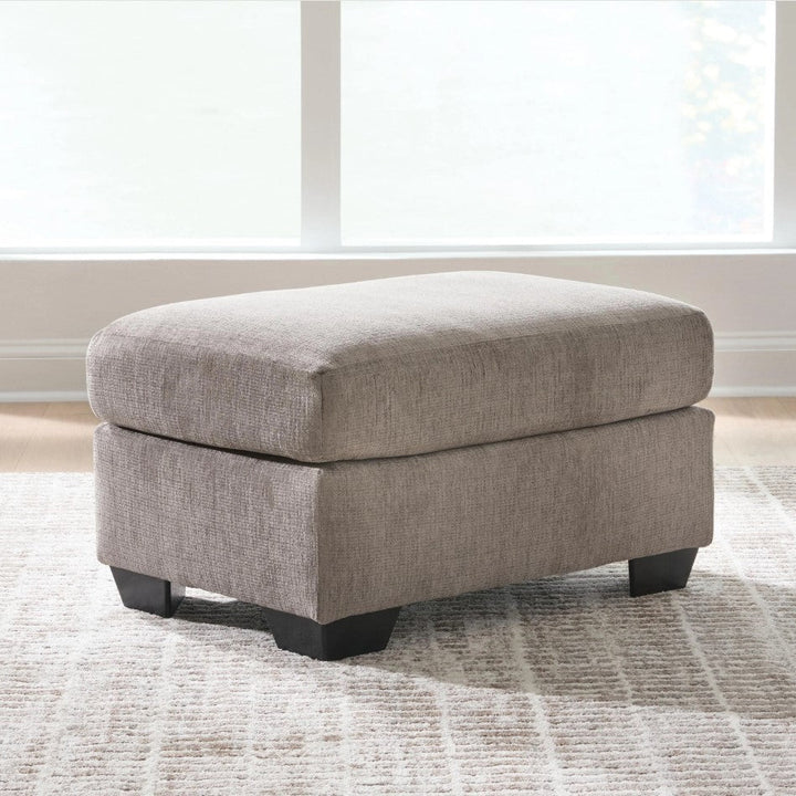6310214 Loreo Accent Ottoman In Fabric Upholstery - Truffle | Benchcraft By Ashley