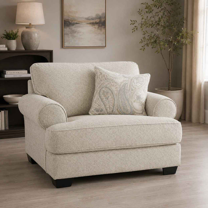 9620523 Monaghan Oversized Armchair In Fabric Upholstery - Sandstone | Signature Design By Ashley