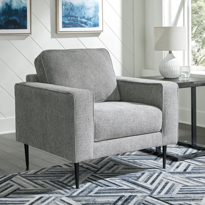4110220 Hazela Armchair In Fabric Upholstery - Charcoal | Signature Design By Ashley