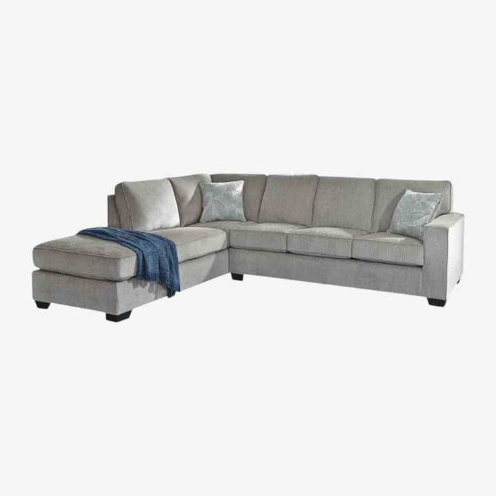 Altari 2-Piece Sectional Sofa In Fabric Upholstery - Alloy | Signature Design By Ashley
