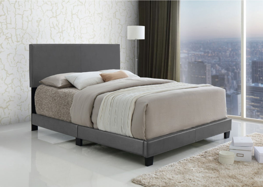 Lawson PU Upholstered Platform Bed Frame - Grey