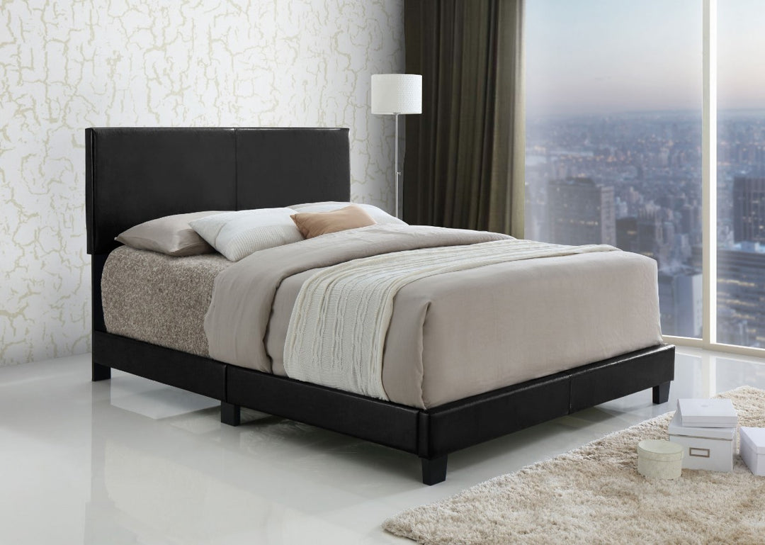 Lawson PU Upholstered Platform Bed Frame - Black