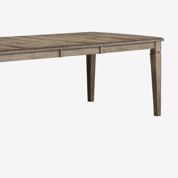Zulia 7-Piece Walnut Dining Table Set With Extension Leaf
