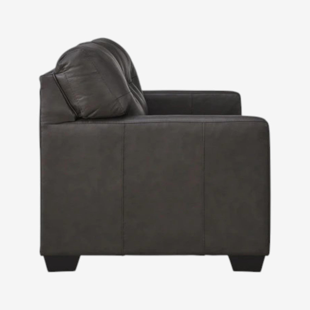 5470623C Belziani Leather Loveseat - Storm | Signature Design By Ashley