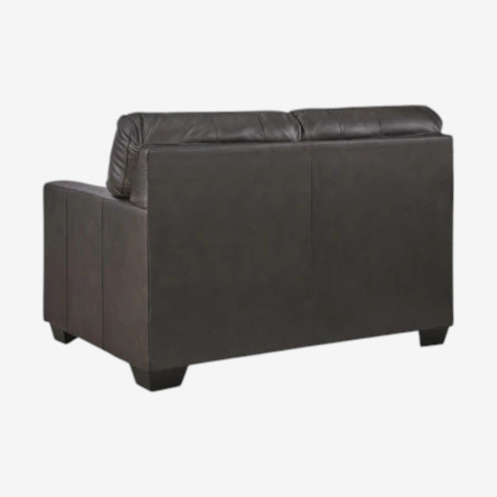 5470623C Belziani Leather Loveseat - Storm | Signature Design By Ashley