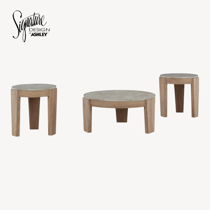 T237-13 Guystone Coffee Table Set of 3 | Signature Design by Ashley