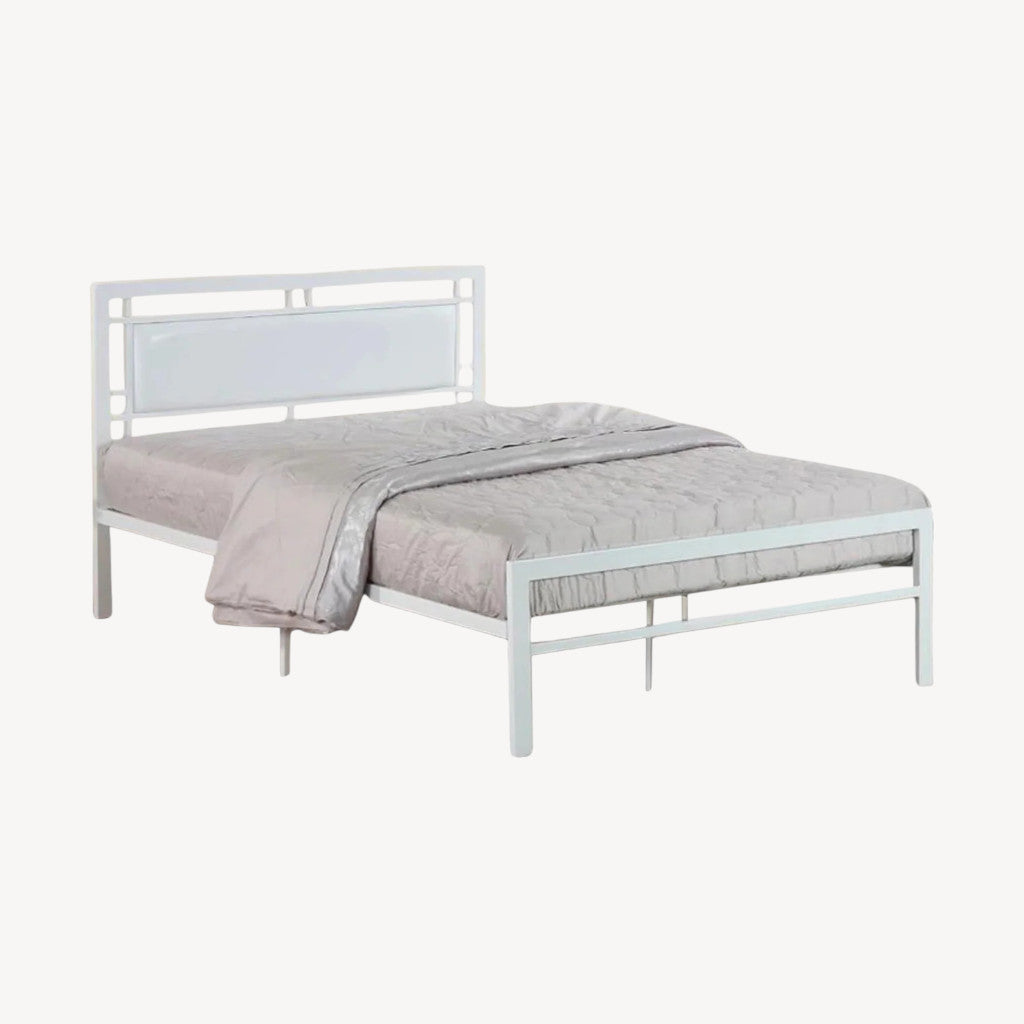 Luminary Platform Bed Frame (Single Size) In Metal - White