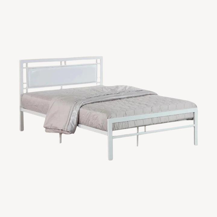 Luminary Platform Bed Frame (Single Size) In Metal - White