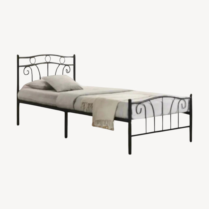 Perseus Metallic Platform Bed Frame - Black