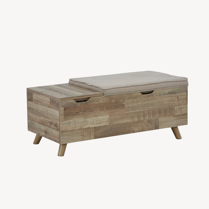 A3000318 Gerdanet Storage Bench - Beige/ Brown | Signature Design By Ashley