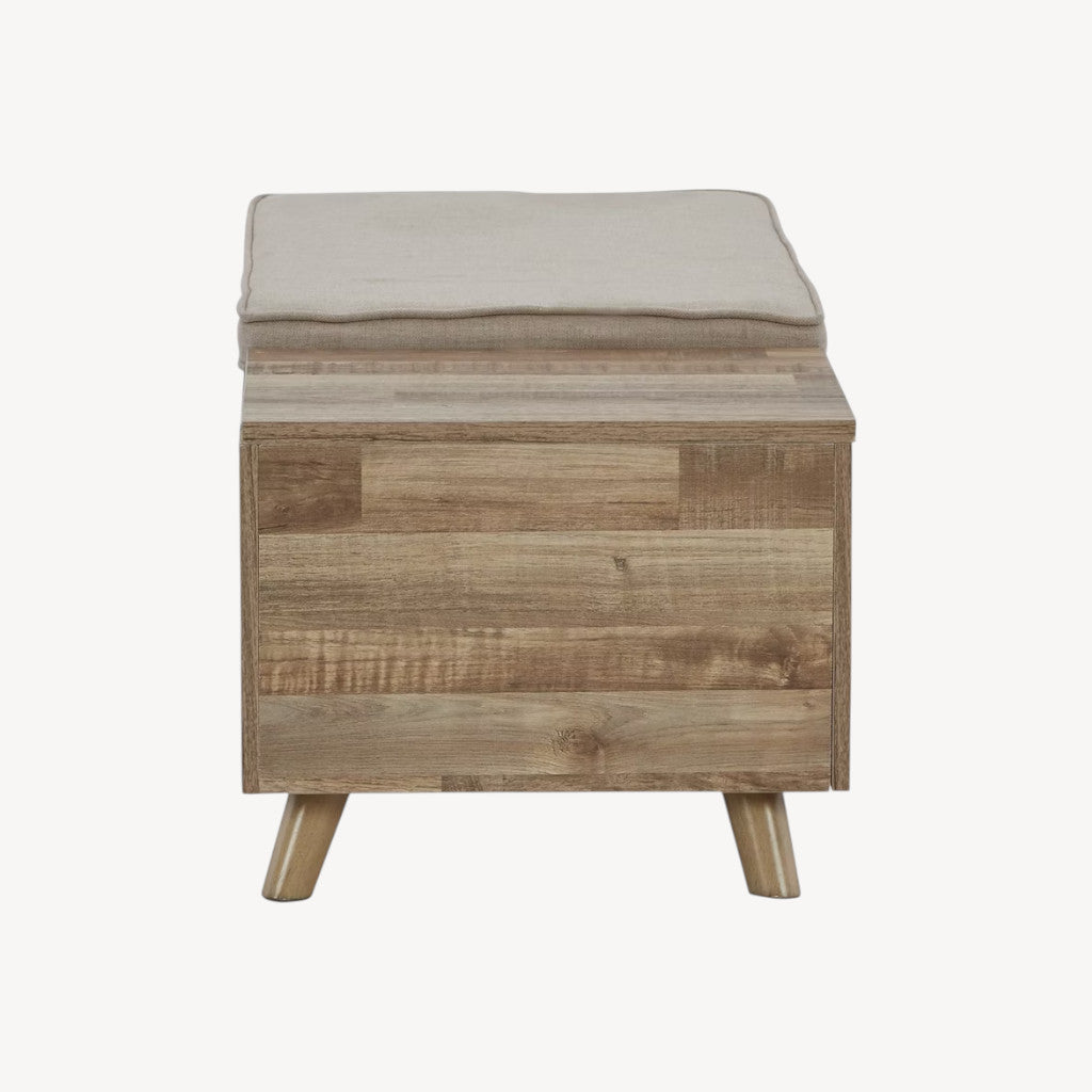 A3000318 Gerdanet Storage Bench - Beige/ Brown | Signature Design By Ashley