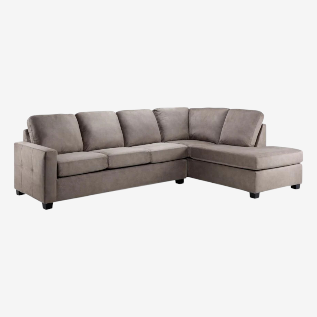 Whistler 2-Piece Fabric Upholstered Sectional Sofa - Beige