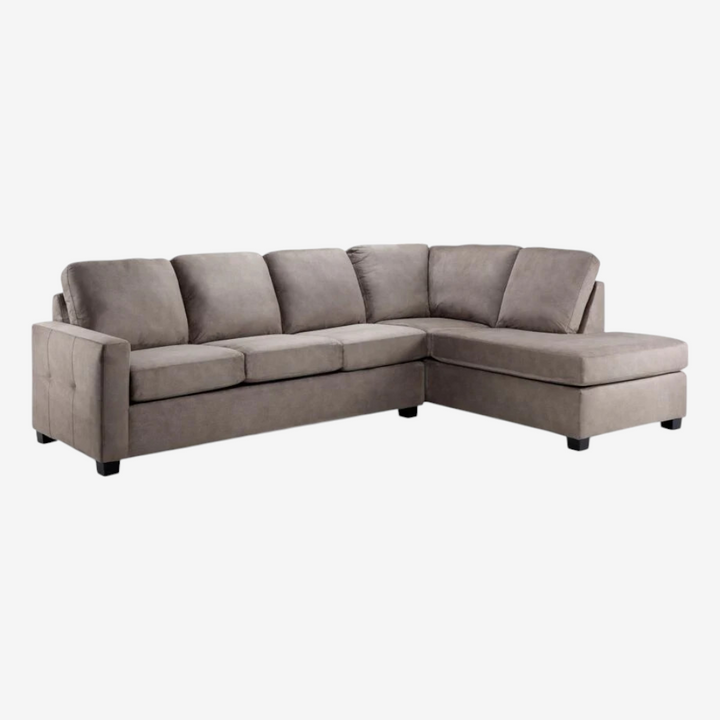 Whistler 2-Piece Fabric Upholstered Sectional Sofa - Beige
