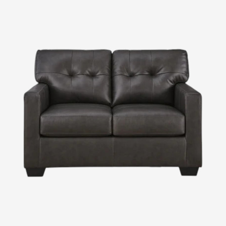 5470623C Belziani Leather Loveseat - Storm | Signature Design By Ashley