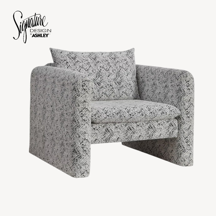 A3000705 Kenbell Accent Chair Black/White | Signature Design By Ashley
