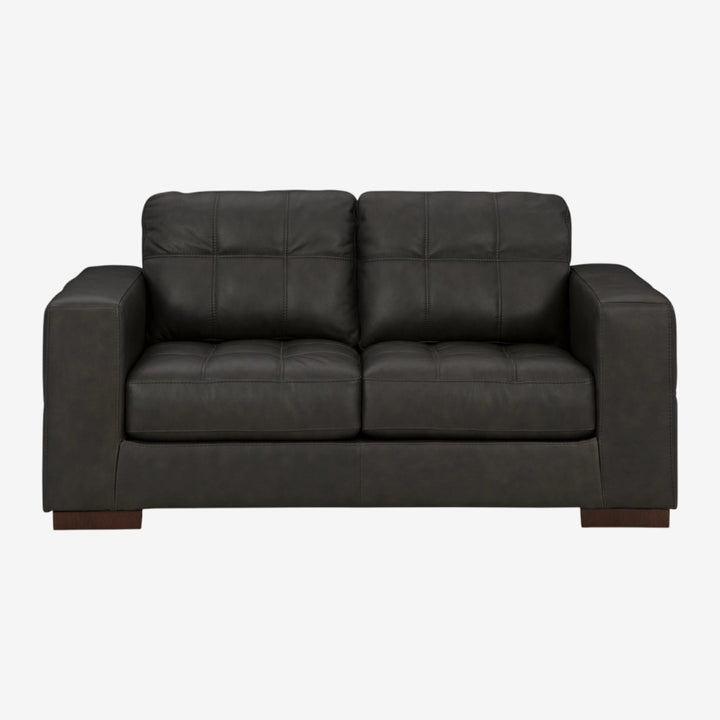 5650635C Luigi Leather Loveseat - Thunder | Signature Design By Ashley