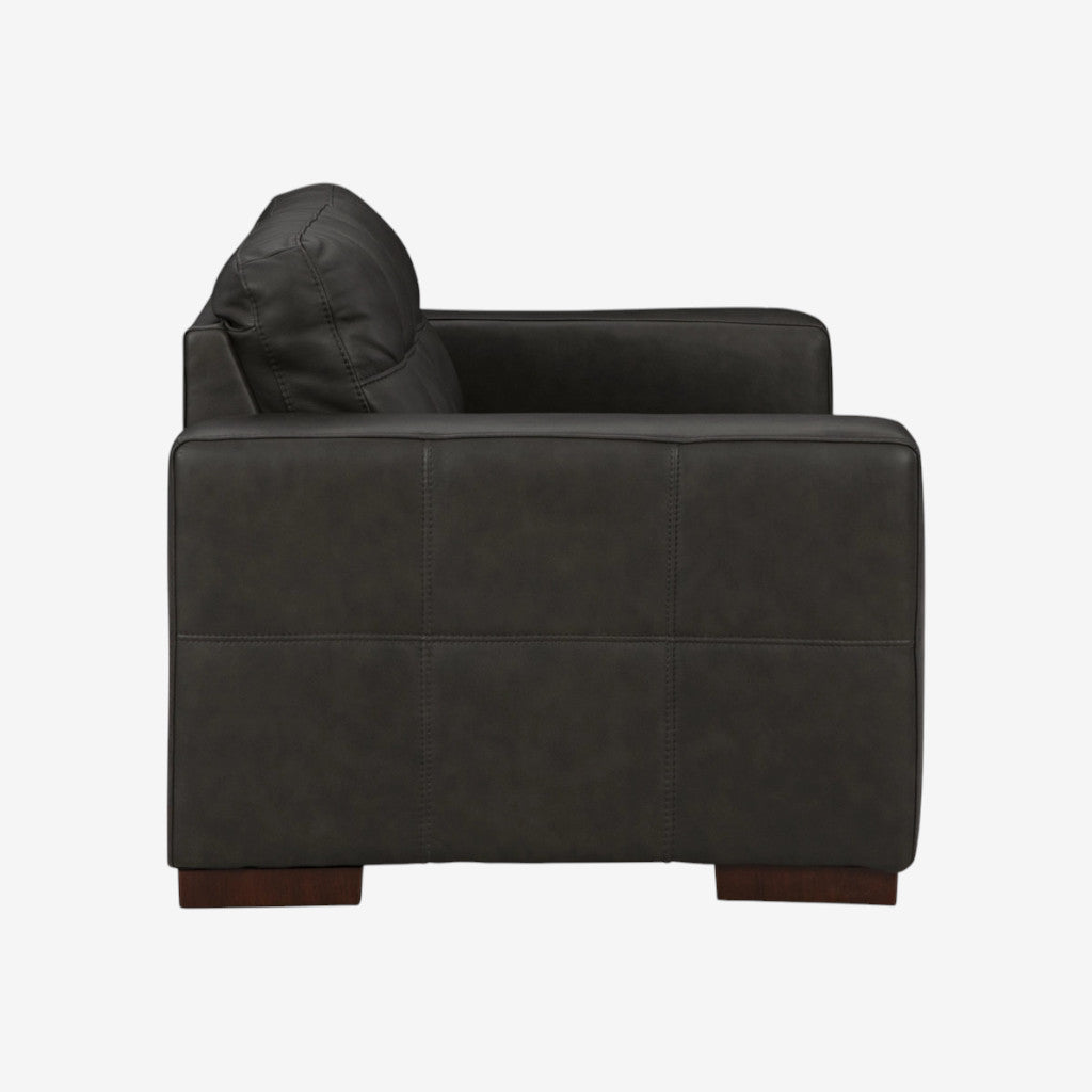 5650635C Luigi Leather Loveseat - Thunder | Signature Design By Ashley