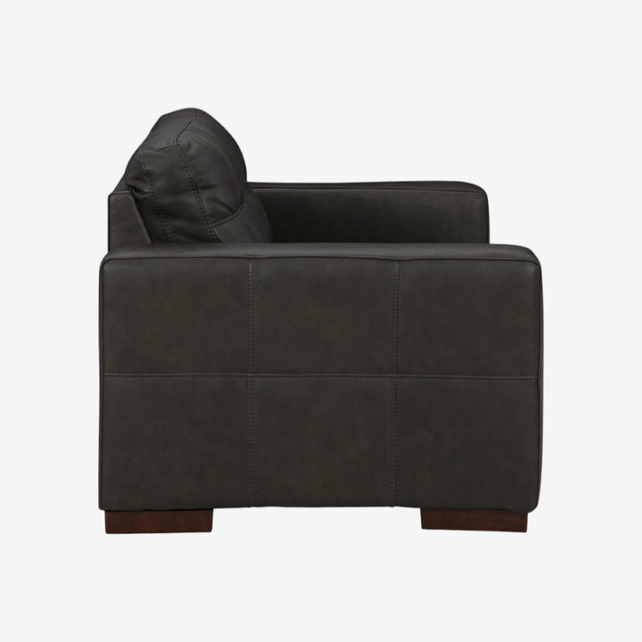 5650635C Luigi Leather Loveseat - Thunder | Signature Design By Ashley
