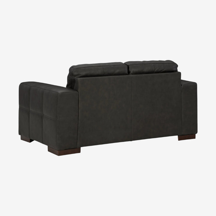 5650635C Luigi Leather Loveseat - Thunder | Signature Design By Ashley