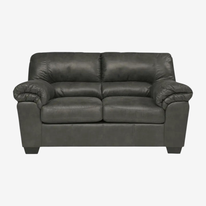 1202135 Bladen Leather Loveseat - Slate | Signature Design By Ashley