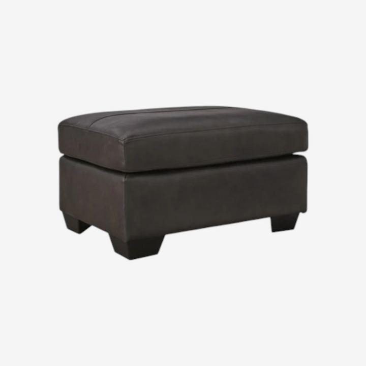 5470614C Belziani Leather Ottoman - Storm | Signature Design By Ashley