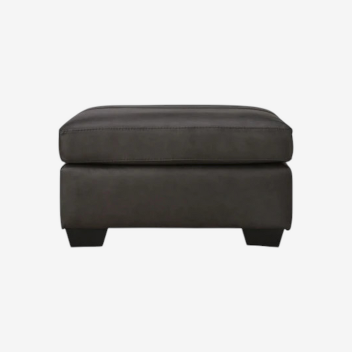 5470614C Belziani Leather Ottoman - Storm | Signature Design By Ashley