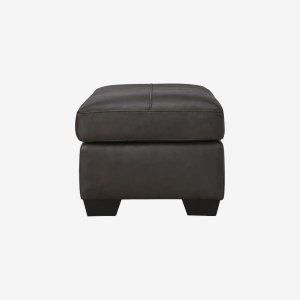 5470614C Belziani Leather Ottoman - Storm | Signature Design By Ashley