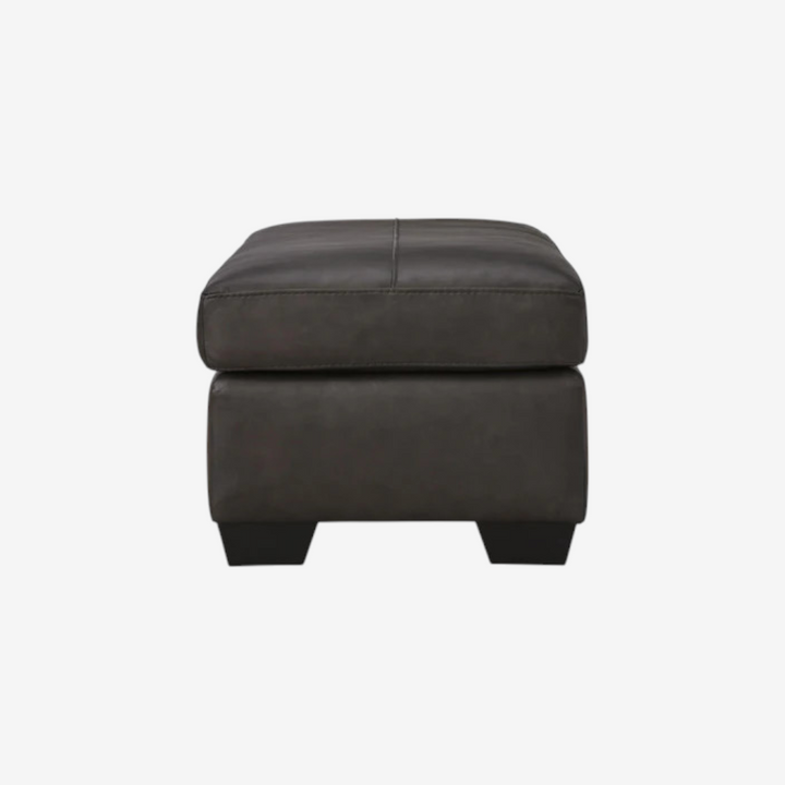 5470614C Belziani Leather Ottoman - Storm | Signature Design By Ashley