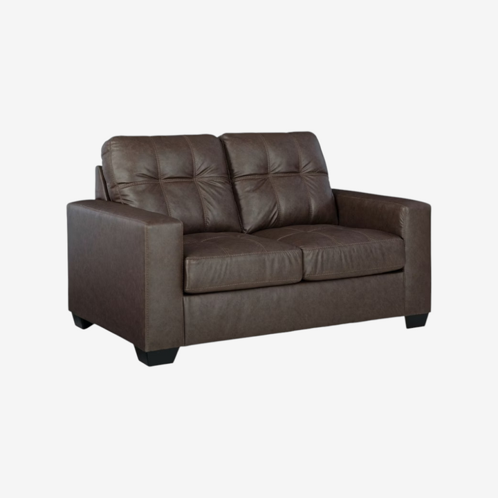 1700335 Barlin Mills Leather Loveseat - Umber | Signature Design By Ashley