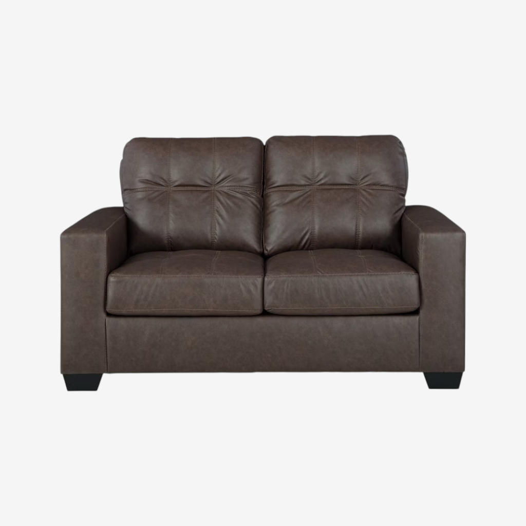 1700335 Barlin Mills Leather Loveseat - Umber | Signature Design By Ashley