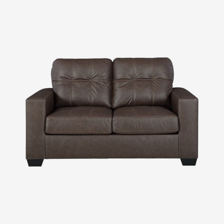 1700335 Barlin Mills Leather Loveseat - Umber | Signature Design By Ashley