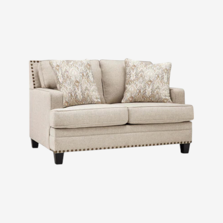 1560235 Claredon Fabric Loveseat - Beige | Signature Design By Ashley