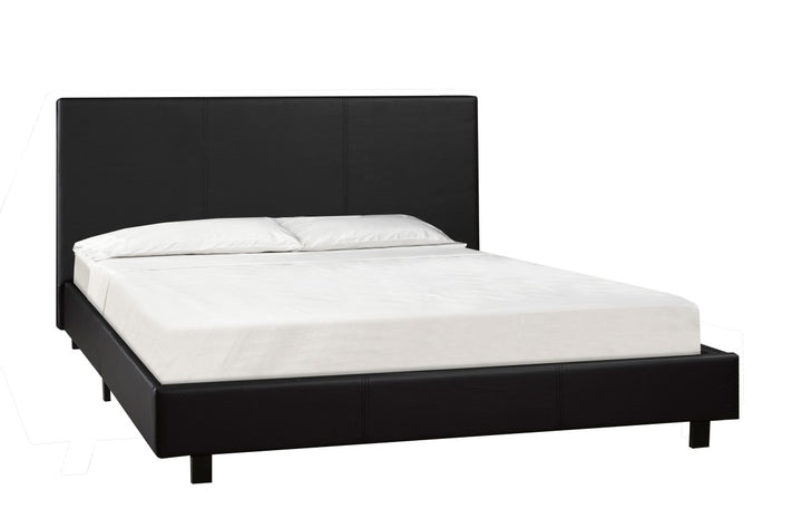 Mesmerizing Queen Bed With Mattress Set | Contemporary Style  - Black