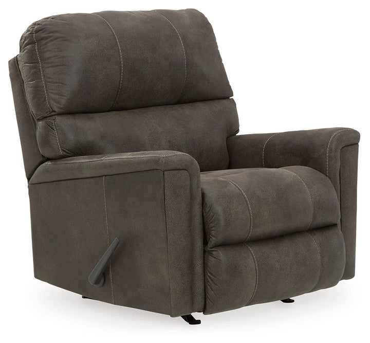 9400225C Navi Rocker Recliner Chair in Leather Upholstery - Smoke | Signature Design By Ashley