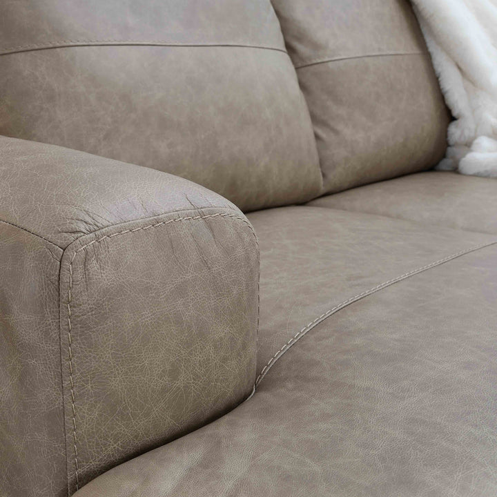 Amuleto 2-Piece Sectional Sofa In Leather Upholstery - Desert | Signature Design By Ashley