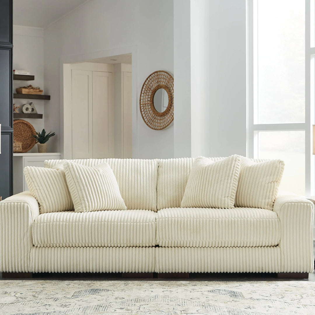 21104S1 Lindyn 2-Piece Loveseat in Fabric Upholstery - Ivory | Signature Design by Ashley