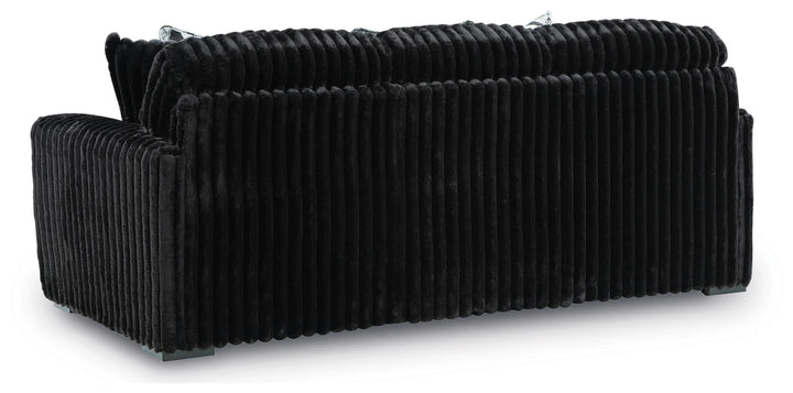 9810338 Midnight-madness Stationary Sofa In Fabric Upholstery - Onyx | Signature Design By Ashley