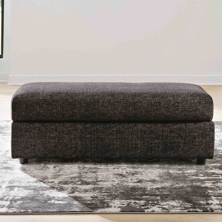 PC7340408 Lentiz Oversized Accent Ottoman In Fabric Upholstery - Onyx | Signature Design By Ashley