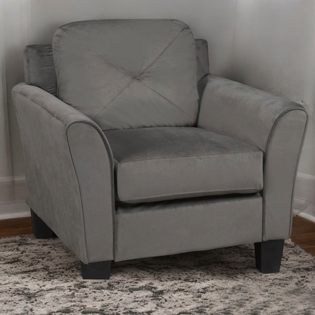 Hayden 3-Piece Classic Sofa Set With Fabric Upholstery - Grey