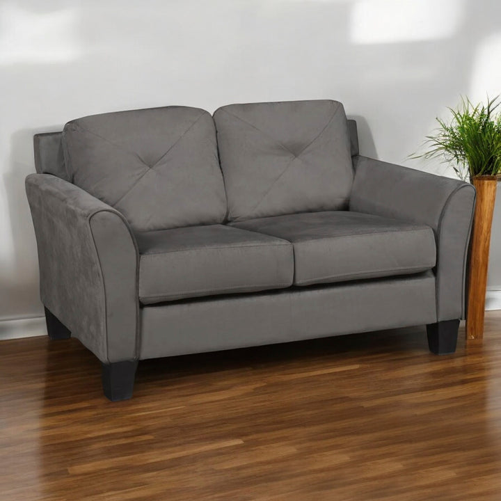 Hayden 3-Piece Classic Sofa Set With Fabric Upholstery - Grey