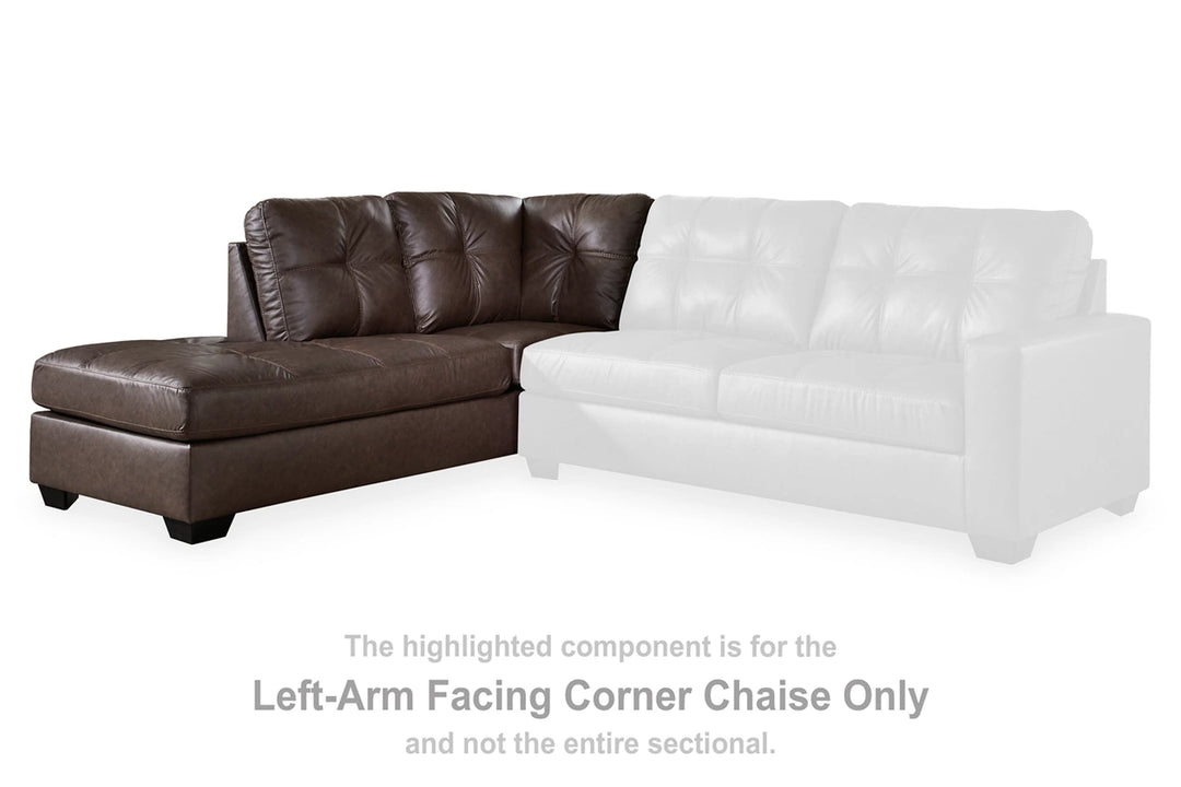 17003S1 Barlin Mills Sectional Sofa With Chaise - Umber | Benchcraft & Signature Design By Ashley