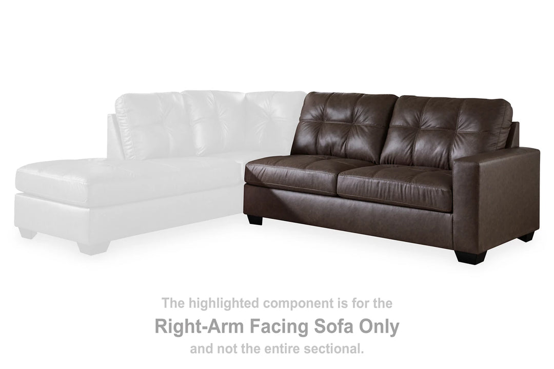 17003S1 Barlin Mills Sectional Sofa With Chaise - Umber | Benchcraft & Signature Design By Ashley
