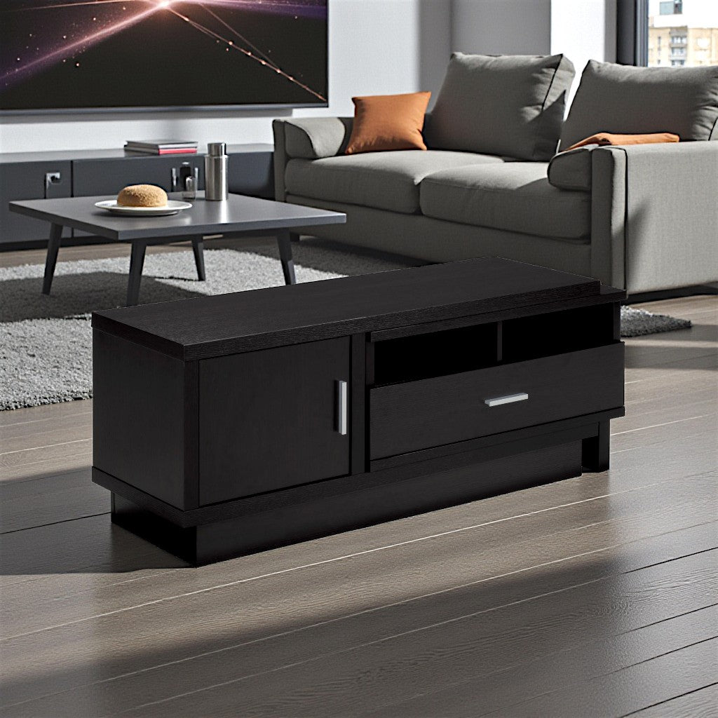 Aura 48" Extendable TV Stand With Storage Cabinets - Dark Cherry