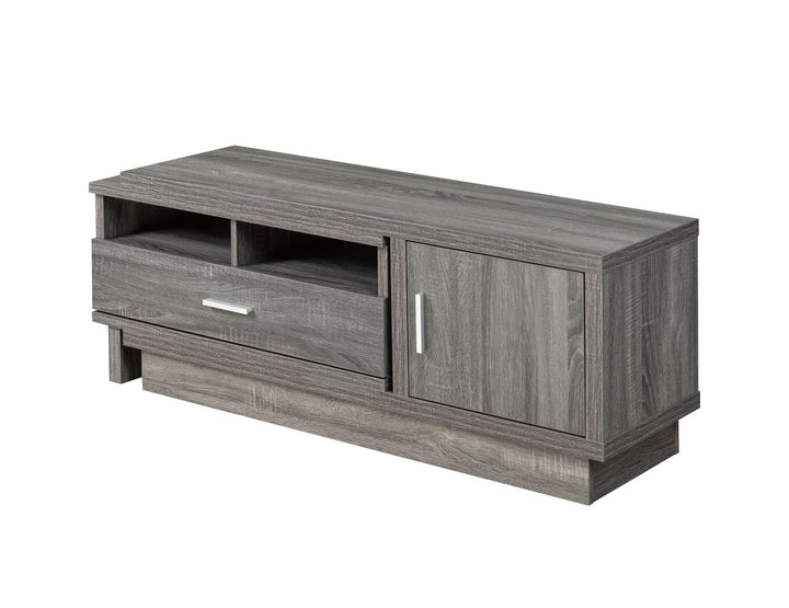 Contemporary Grey Expandable TV Stand for TVs up to 48 Inches