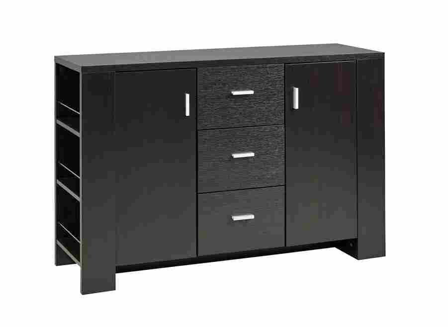 Harmony Stylish Buffet Cabinet In Dark Cherry Finish