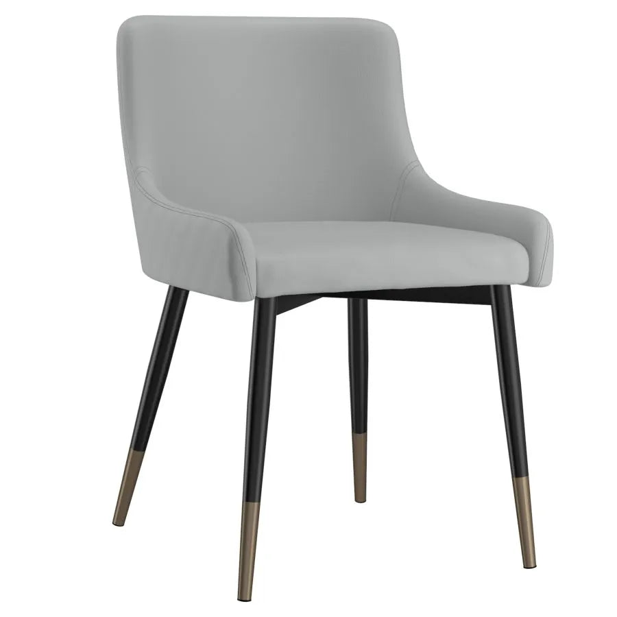 Xander Side Chair, Set of 2 in Light Grey and Black
