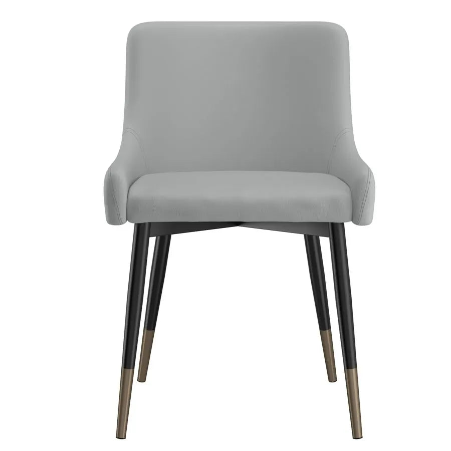 Xander Side Chair, Set of 2 in Light Grey and Black